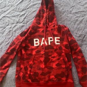 BAPE Red Camo Hoodie